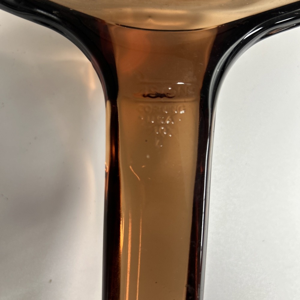 Corning Vision 10" Skillet Waffle Bottom Amber Frying Pan - Picture 3 of 5